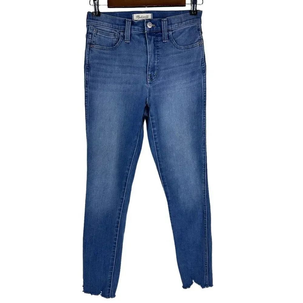 Madewell 10" High-Rise Roadtripper Jegging Denim Size 26 Destructed-Hem